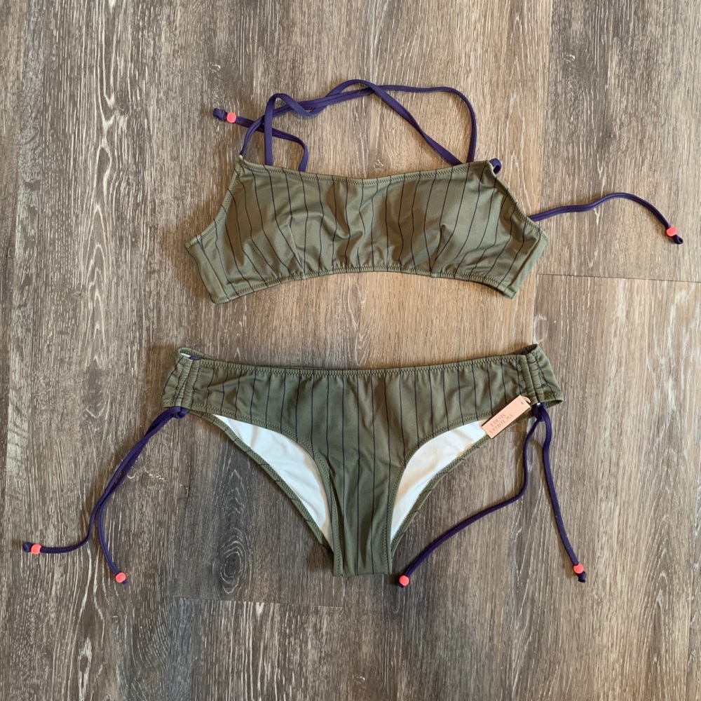 NWT Victoria’s Secret 2Piece Swimsuit Olive Green